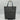 Fendi – Tote bag vertical en toile monogrammée bleue et cuir